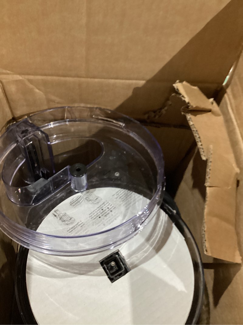 Condition photo showing As Is for FOHERE Food Processor, 12 Cup, 2-in-1 Feed Chute Food Chopper & Meat Grinder, 500 Watt Motor, BPA Free, Stainless Steel, Procesador de Alimentos for Mincing, Dicing, Shredding, Puree & Kneading Dough