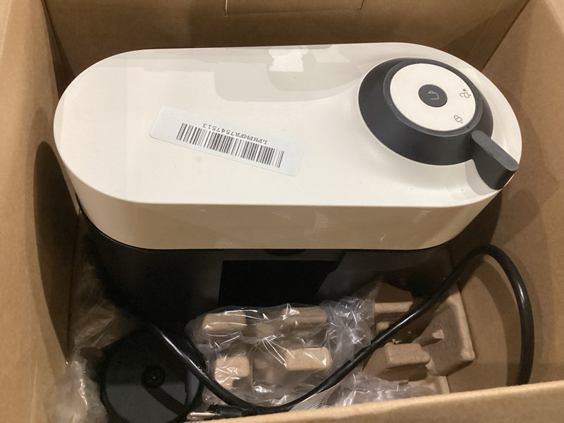 Condition photo showing As Is for nespresso vertuo pop+ coffee and espresso maker by breville, coconut white