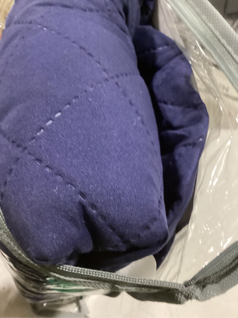 Condition photo showing New/Like New for U-NICE HOME Recliner Chair Covers Reversible Chair Cover Pet Covers for Dogs with Elastic Straps Water Resistant Diamond Quilted (28''Recliner Oversized, Navy/Taupe) Navy/Taupe 28''Recliner-Oversized