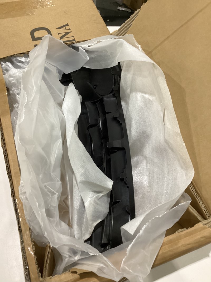 Condition photo showing As Is for kspeed front bumper upper grille for 2014 2015 2016 toyota corolla s,abs gloss black upper grill replace for 5310002570 to1200365