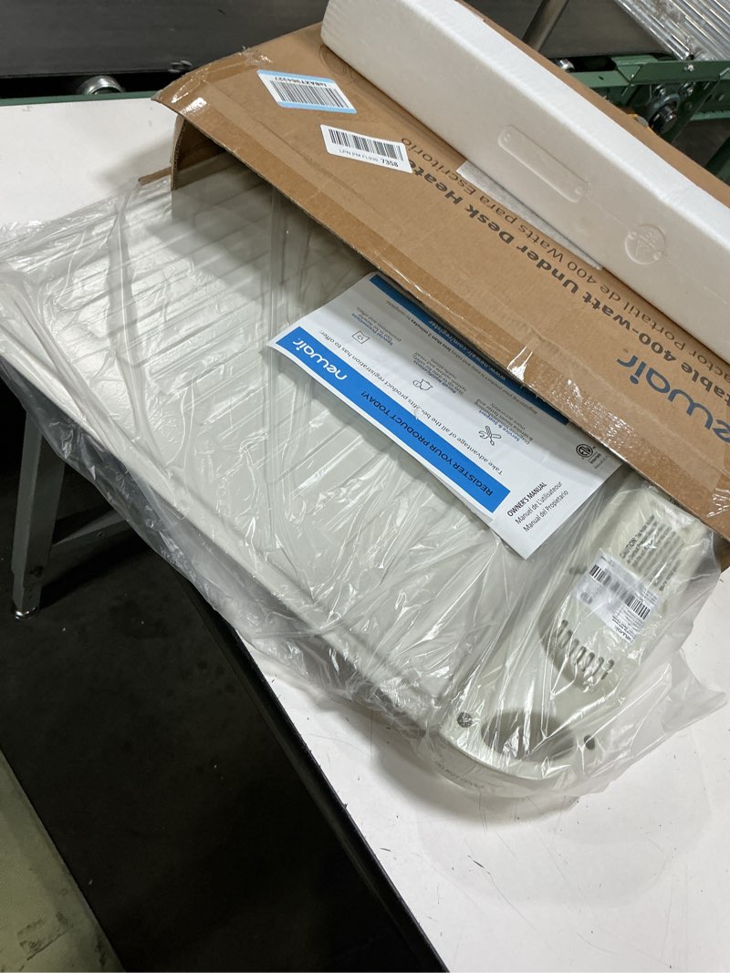 Condition photo showing Good Condition for newair portable space heater for indoor use | ideal heater for bedroom, office or under desk | electric, energy efficient and noiseless 40 ft² white