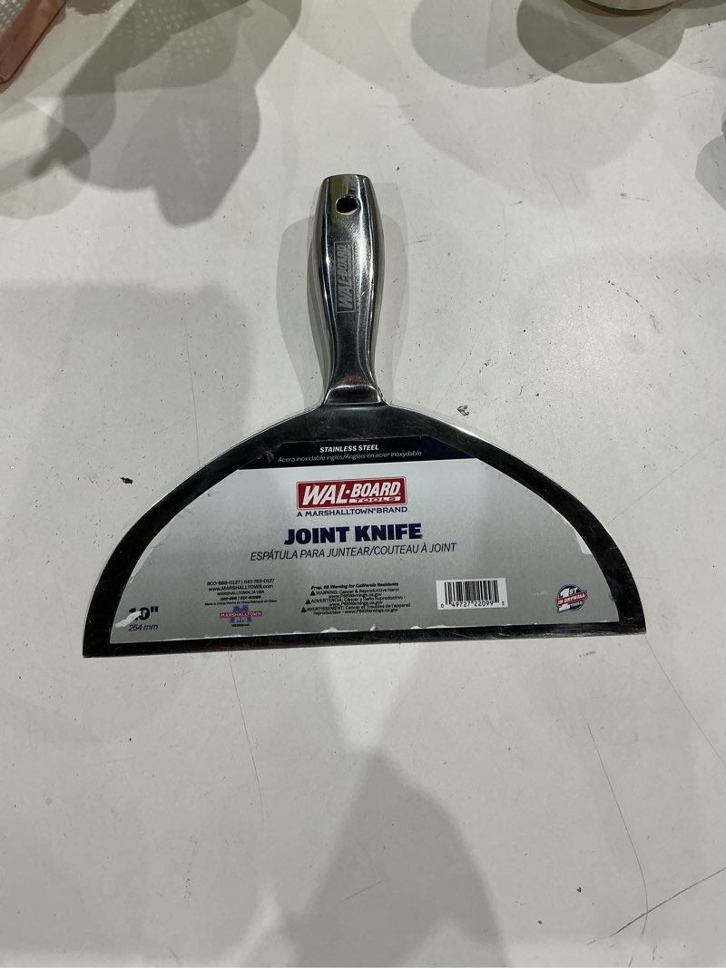 Condition photo showing Good Condition for identical to 10\" all stainless steel joint knife - level5 | professional grade putty blade, premium polished all-metal, precision ground edge, ergonomic, corrosion resistant | 5-410 10-inch