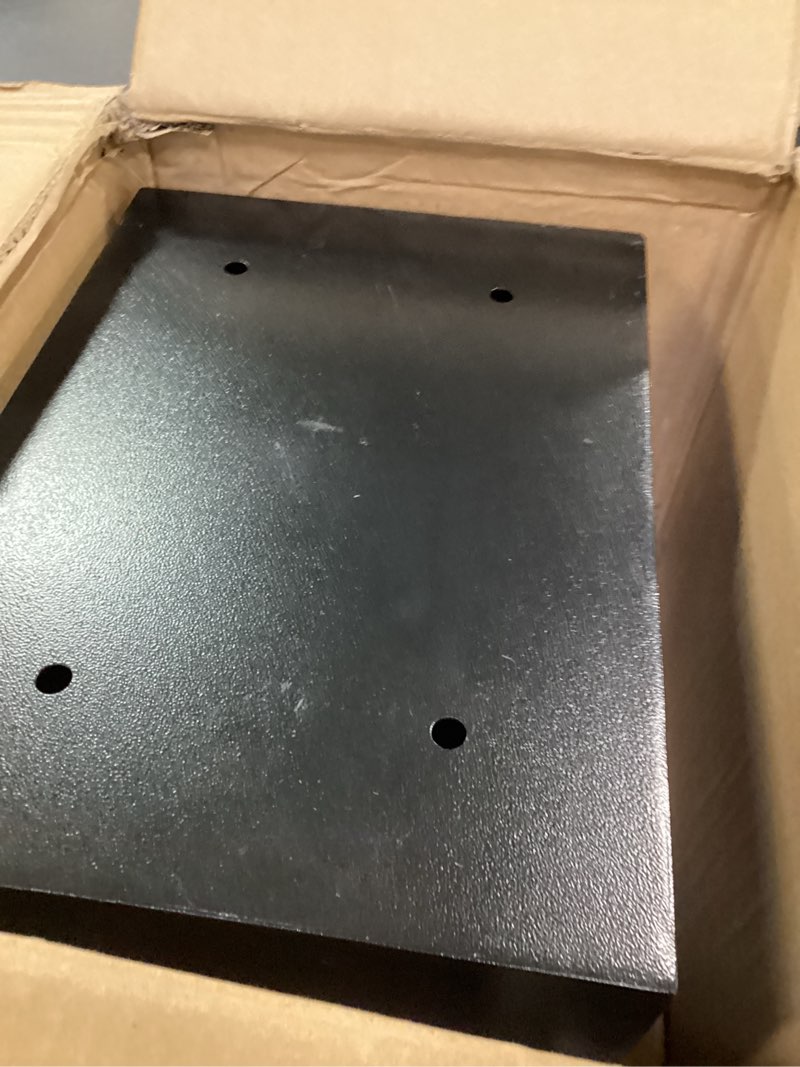 Condition photo showing As Is for Product incomplete no Keys, Amazon Basics Steel Security Safe and Lock Box with Electronic Keypad, for Cash, Jewelry, Documents, Black, 0.5 Cubic Feet, 13.8\" W x 9.8\" D x 9.8\" H