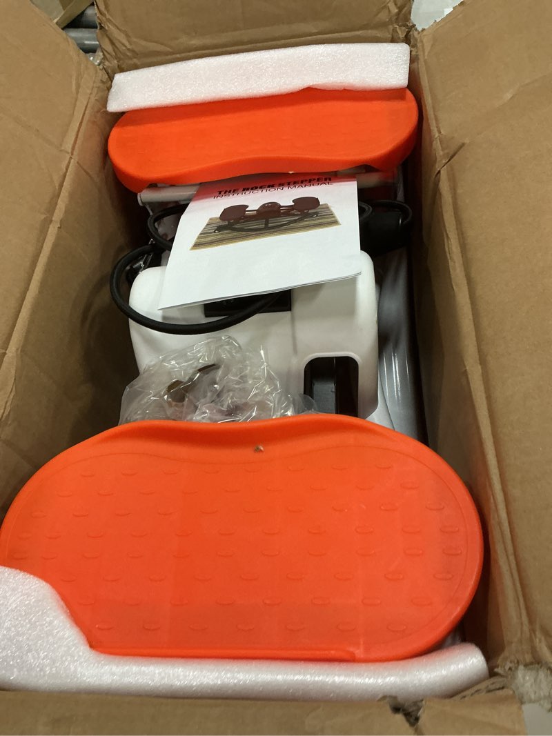 Condition photo showing Good Condition for rocking steppers for exercise at home, the rock stepper side to side stepper with 3d motion & resistance bands for full body cardio workout, quiet low-impact stair stepper, 380lbs loading capacity