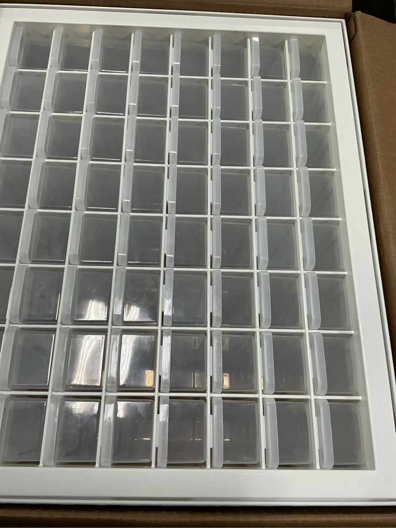Condition photo showing Good Condition for iris usa 64-drawer screw organizer, made in usa, storage chest for charms, beads, craft, scrapbook & hobby supplies, hardware, screws, nuts & bolts, garage tools, teacher toolbox, white white 64 drawer