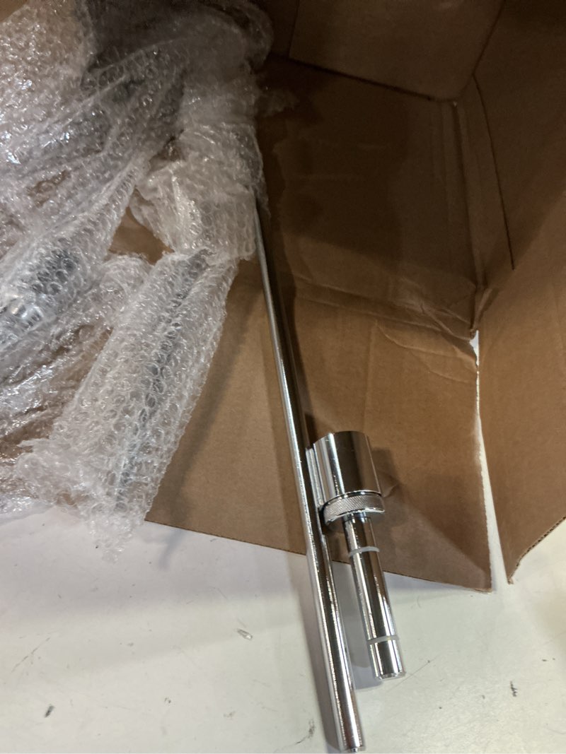 Condition photo showing As Is for metal flag pole base outdoor flag pole ground mount easy to install detach sturdy portable design