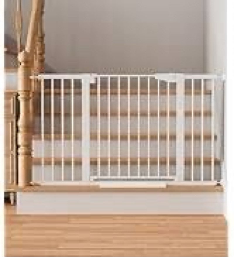 Cumbor 29.7"–51.5" Extra Wide Baby Gate for Stairs, Pressure-Mounted Dog Gates for Doorways & Hallwa