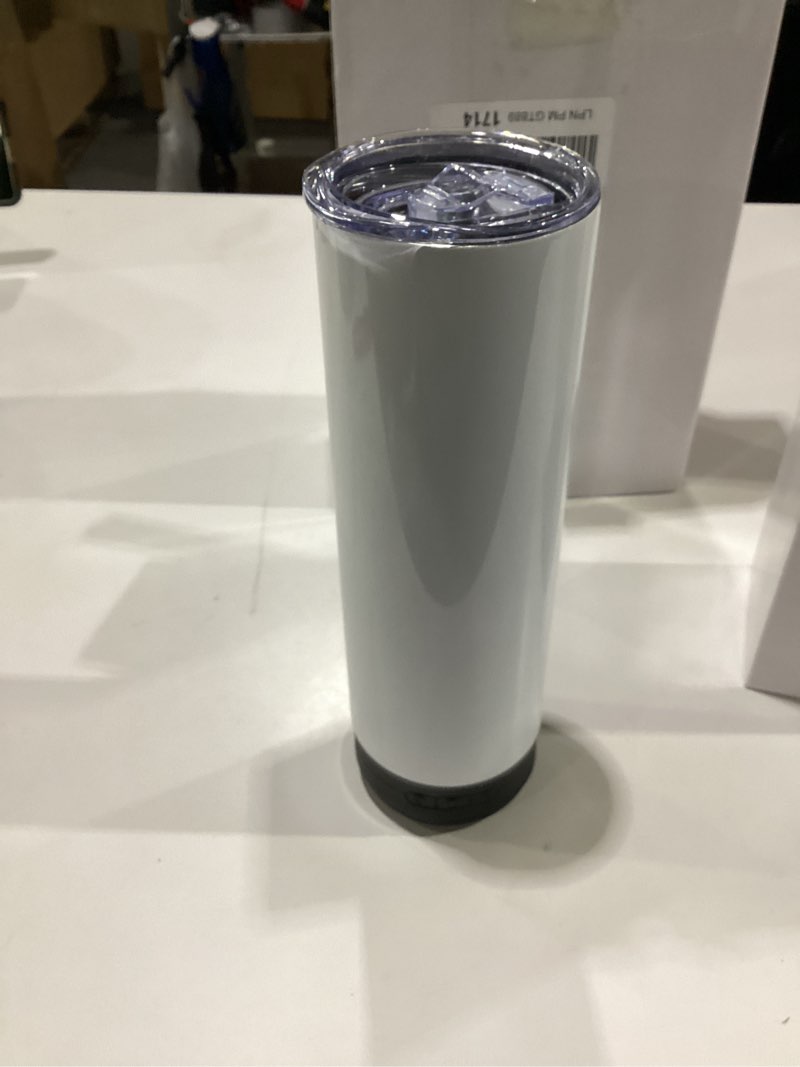 Condition photo showing New/Like New for 2 pack 20 oz music speaker tumbler, sublimation music tumbler blanks, double wall vacuum insulated coffee mug with detachable led light, speaker cup (black)