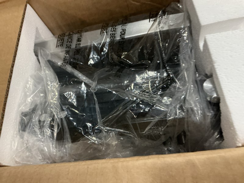 Condition photo showing New/Like New for cattleman panini grill press sandwich maker with removable plates, 1600w, 5 in 1 smokeless indoor grill & griddle with meat thermometer, pfas free ceramic nonstick reversible plates, opens flat black with reversible plates