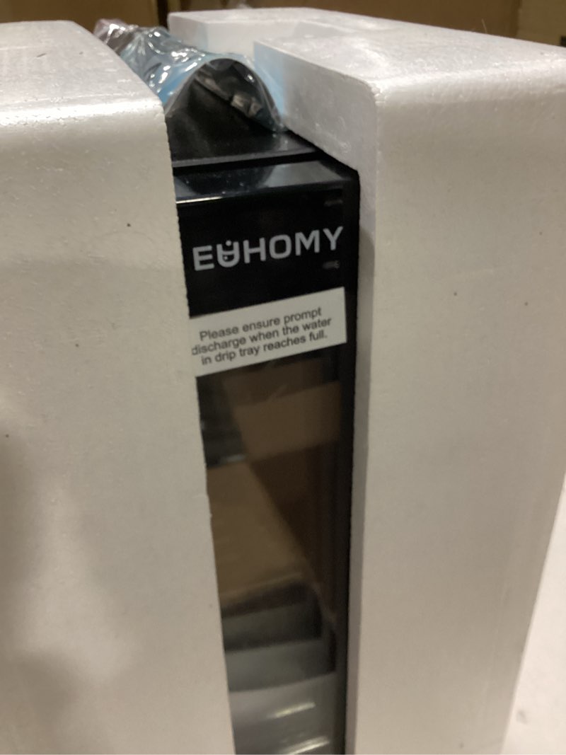 Condition photo showing As Is for euhomy 18l beverage refrigerator cooler, 24 cans mini fridge with quiet compressor, countertop small fridge with 40°f-61°f digital temperature control, led lgiht for home, bar, office 18 l