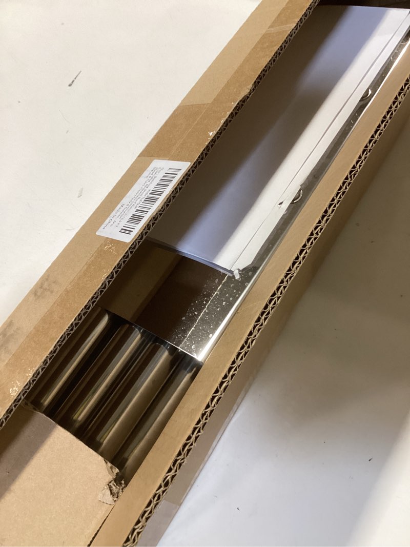 Condition photo showing As Is for stainless steel roof rake: 2-16.5 ft extendable, all-stainless construction (head & pole), heavy-duty & durable,, anti-slip grip