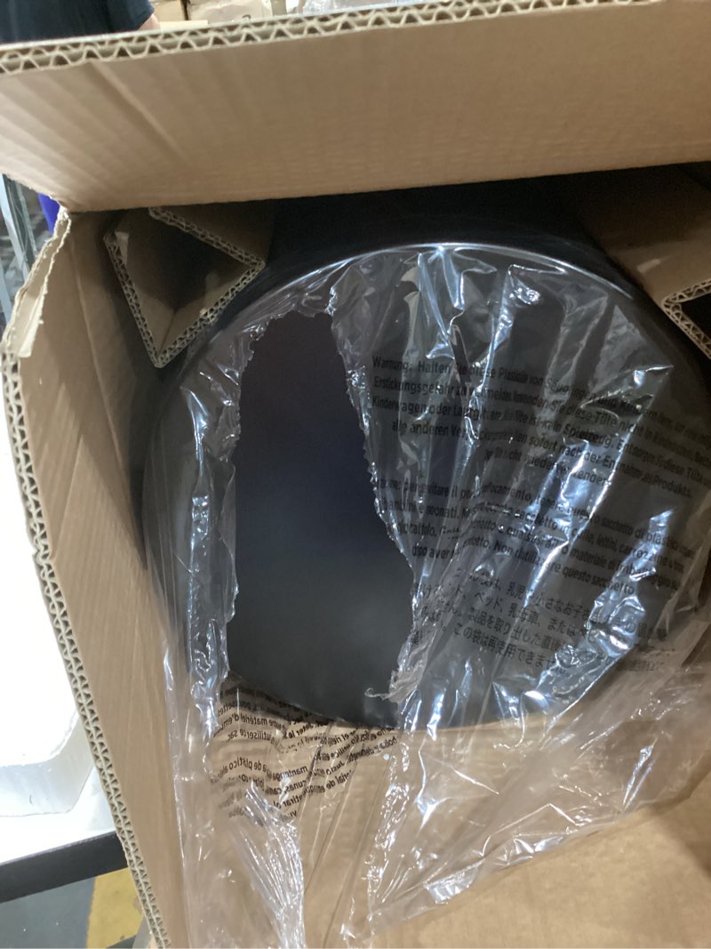 Condition photo showing Good Condition for mdesign pedal bin — metal waste bin with pedal, lid and plastic bucket insert — for bathroom, kitchen, and office — 3 litre household rubbish bin with ergonomic design — black black 3 liter