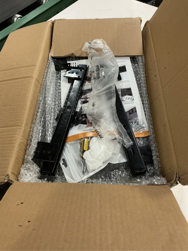 Condition photo showing Good Condition for sliding under desk keyboard tray slide out keyboard holder drawer heavy-duty office desk extender platform pull out desktop sliding computer tray for keyboard drawer under desk shelf-metal