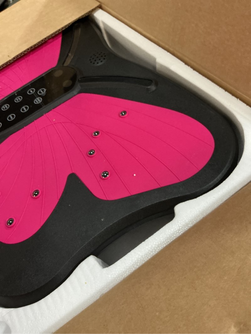 Condition photo showing As Is for Vibration Plate Exercise Machine for Lymphatic Drainage, Vibration Machine for Full-Body Weight Loss Shaping, Vibrate Fitness Platform 400 Lbs & 200 Adjustable Speeds for Women Men Home Light Purple