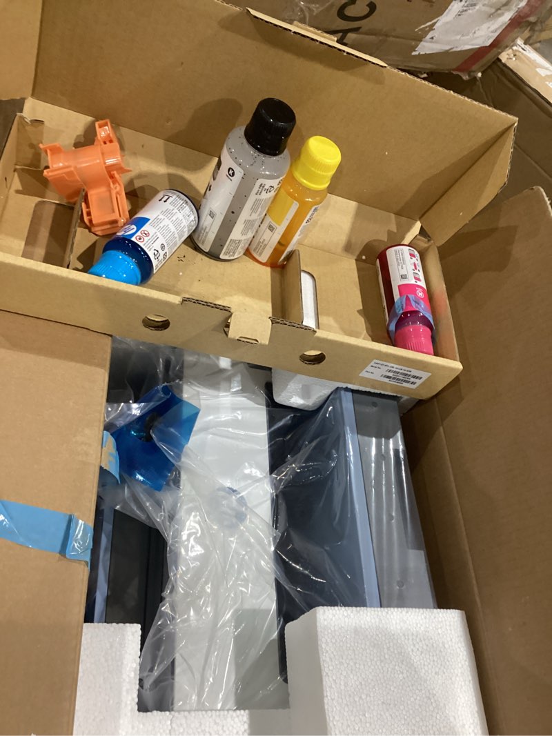 Condition photo showing As Is for hp smart tank 7602 wireless all-in-one ink tank printer with 2 years of ink included,print, scan, copy, fax, best-for-home, refillable ink tank (28b98a)