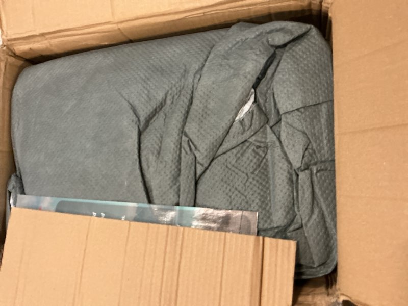 Condition photo showing As Is for rv cover for 35-38 ft travel trailers, 7 layers heavy duty camper cover, weatherproof & uv resistant motorhome trailer cover with gutter & tongue jack covers 35-38ft- 464"lx102"w x104"h