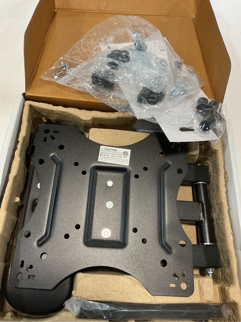 Condition photo showing As Is for utilitech tv mount full motion indoor wall tv mount fits tvs up to 65-in (hardware included)