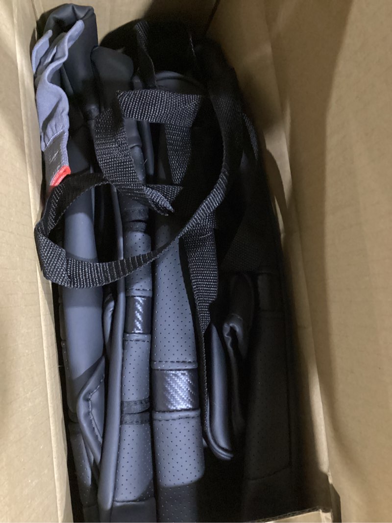 Condition photo showing Good Condition for for Toyota Tundra Seat Covers 2022-2025 2026, Full Covered Black Seat Protectors Pickup Truck Car Leather Seat Cover Set for Tundra SR SR5 (Double Cab/CrewMax) 2026 2025 2024 2023 2022 Accessories