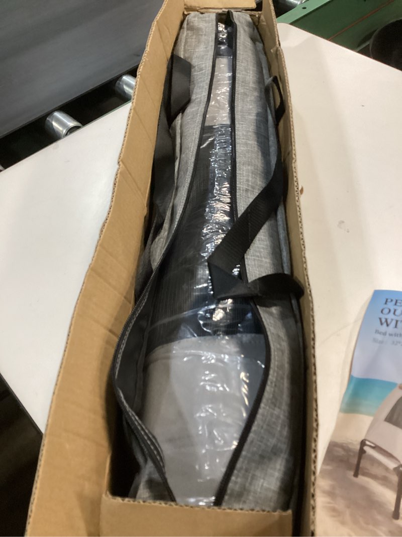 Condition photo showing Good Condition for Elevated Outdoor Dog Bed with Canopy – Cooling Camping Tent, Removable Shade, Off-Ground Cot, Large