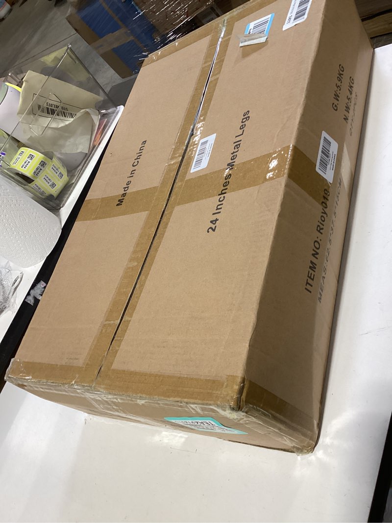 Condition photo showing New/Like New for rioychan 24 inch metal table desk legs, industrial style home diy project for furniture,nightstand,coffee/end/side table legs with adjustable floor protector, black (h24” x w14.2”, 2pcs) 24 inch z