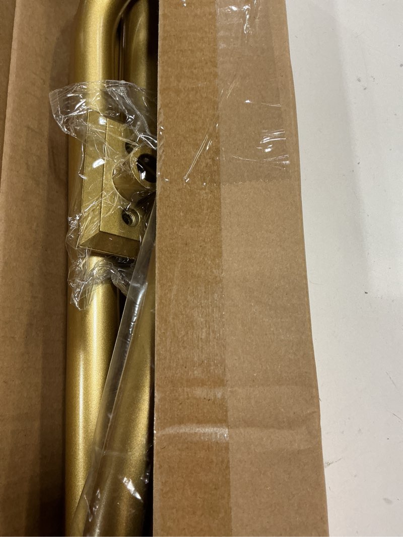 Condition photo showing Good Condition for Gold Curtain Rod, Room Darkening Rods for Windows 28 to 48 Inches(2.3-4Ft), Wrap Around Curtain Rods, Heavy Duty Blackout Drapery, Modern Decorative Window Treatment Rod, Gold 28-48" Gold