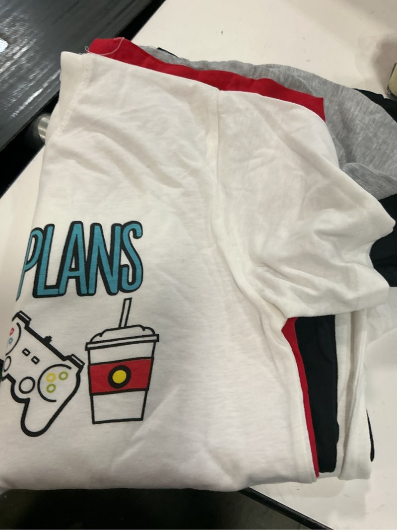 Condition photo showing Good Condition for brooklyn vertical 5-pack boys video gamer gaming short sleeve crew neck t-shirt with chest print | soft cotton sizes 6-20