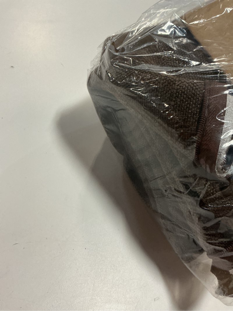 Condition photo showing Good Condition for MIULEE Pack of 2 Decorative Throw Pillow Covers Soft Chenille Throw Pillows Solid Textured Cushion Covers for Couch Sofa Bedroom Living Room 20x20 Inch, Chocolate 20" x 20" (Pack of 2) Chocolate