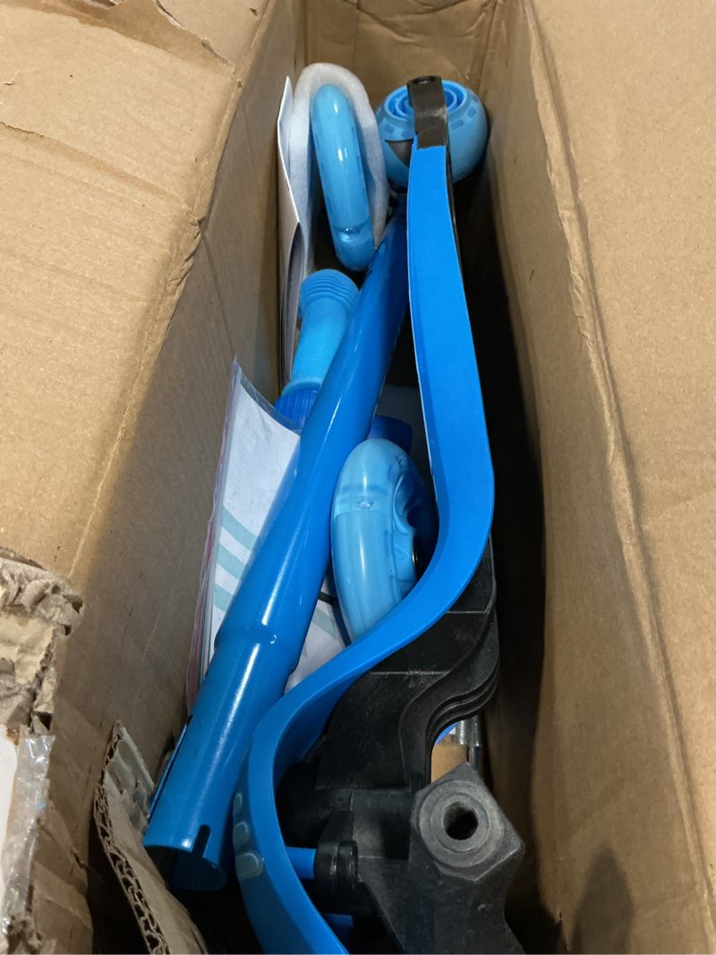 Condition photo showing Good Condition for Gotrax KS1 Kids Kick Scooter, LED Lighted Wheels and 3 Adjustable Height Handlebars, Lean-to-Steer & Widen Anti-Slip Deck, 3 Wheel Scooter for Boys & Girls Ages 2-8 and up to 110 Lbs Blue