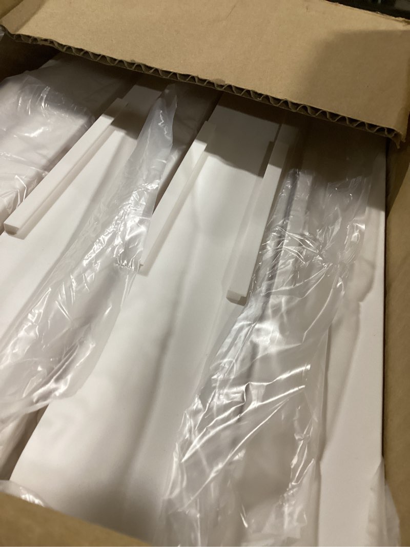 Condition photo showing Good Condition for 4 Tier Storage Bins with Lids, 23QT Stackable Closet Organizers and Storage with Wheels, Collapsible Storage Boxes, Foldable Plastic Storage Containers for Home,Office, Dorm Room-White White Tier 4