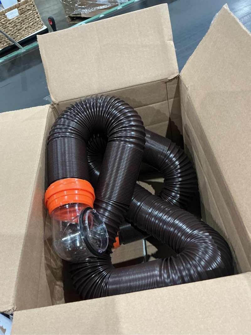 Condition photo showing As Is for camco 39768 rhinoflex tote tank hose kit