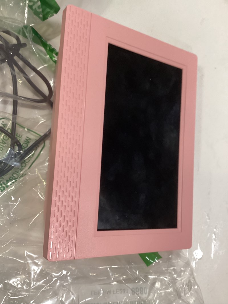 Condition photo showing Good Condition for Kids Digital Alarm Clock Colorful, 7" Large LED Time Display Children's Sleep Trainer, Eye-Caring Digital Clock for Girls Boys Bedrooms Bedside, 17 Alarm Clock Settings Easy to Use Kids Birthday Gift Pink