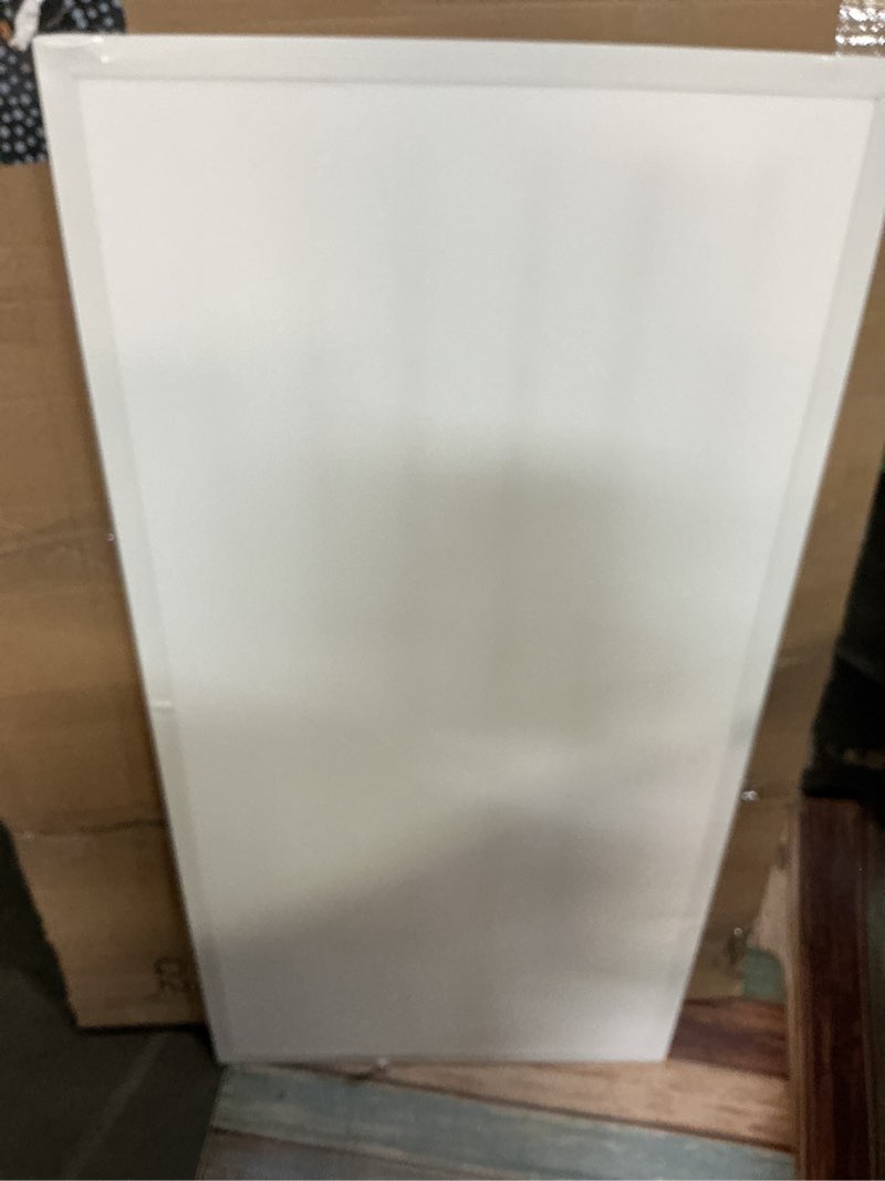 Condition photo showing As Is for sunco 2x4 led flat panel light drop ceiling office fixture, 7700 lm, selectable features, 40w/50w/60w, 4000k/5000k/6000k, dimmable (0-10v), dustproof etl 2 pack
