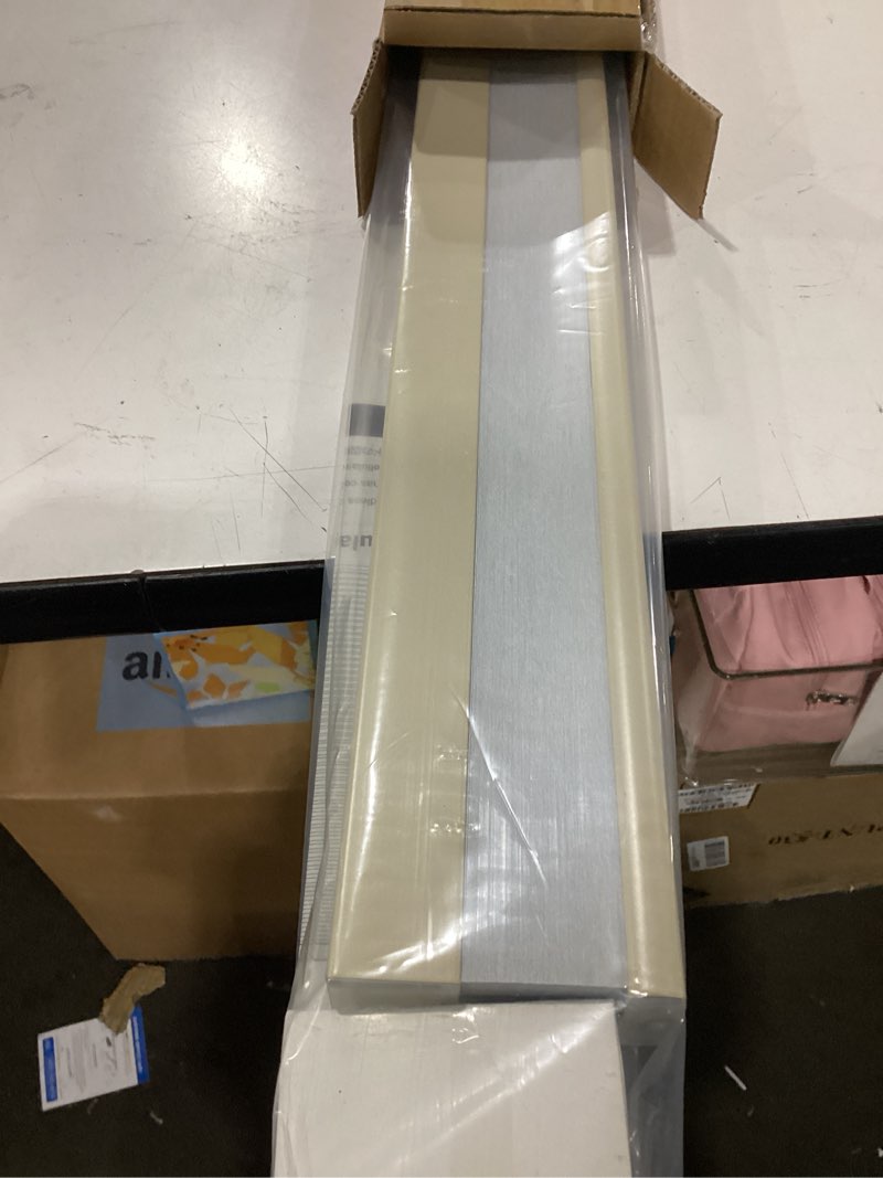 Condition photo showing New/Like New for lazblinds cordless cellular shades, blackout privacy honeycomb shades for home, thermal insulation noise reduction blinds for windows, 35'' w x 48'' h, cream blackout-cream 35'' w x 48'' h