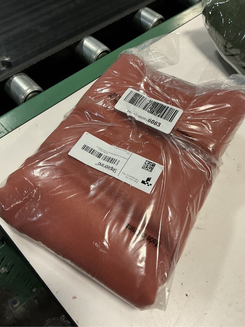 Condition photo showing Good Condition for simplebrand ava terracotta blackout curtains for bedroom 63 inch length 2 panels, solid thermal insulated energy saving rod pocket window treatment curtains blackout drapes, w40 x l63 inch, terracotta