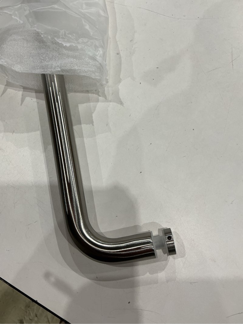 Condition photo showing Good Condition for ranbo glass shower door towel bar 24 inch stainless steel sliding shower door handle replacement with brushed nickel finish for commercial and residential glass doors