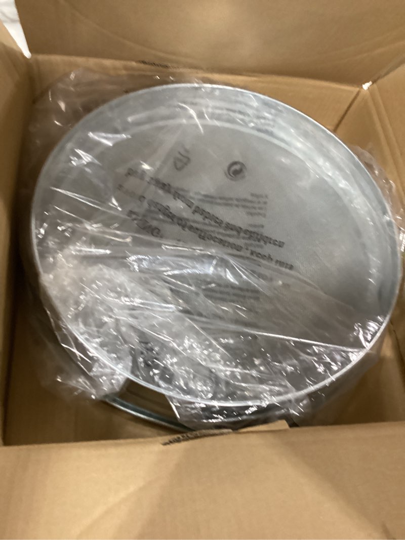 Condition photo showing New/Like New for 14.5“ soil sifter for gardening with handles, large rock sifter with 4 replaceable screens,compost sifter dirt sifter, captures dirt rocks sawdust