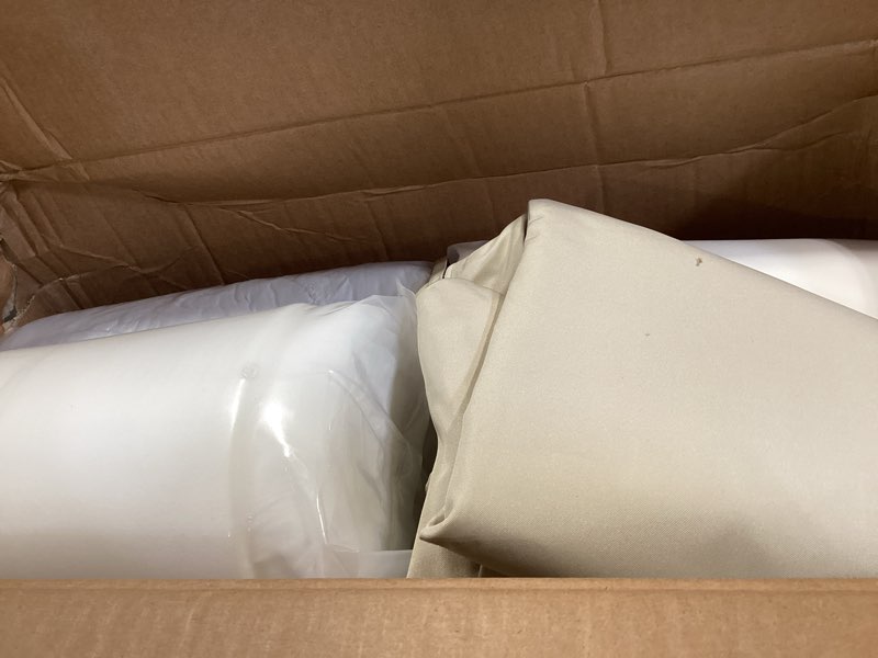 Condition photo showing Good Condition for cozyvida outdoor deep seat cushion set of 2,24" x 24"x 5.1" patio cushions resilient foam filling, w