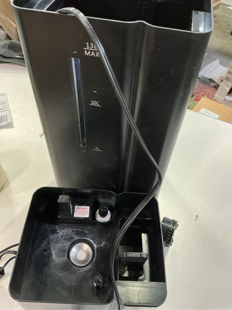 Condition photo showing As Is for 13L/3.43Gal Humidifier Large Room, 800ft² Coverage, 100H Runtime, Auto Humidity Control, Top Fill, Humidifiers for Bedroom, 35dB Quiet, Sleep Mode, Aroma Diffuser, 24H Timer, Auto Shut-off Protection