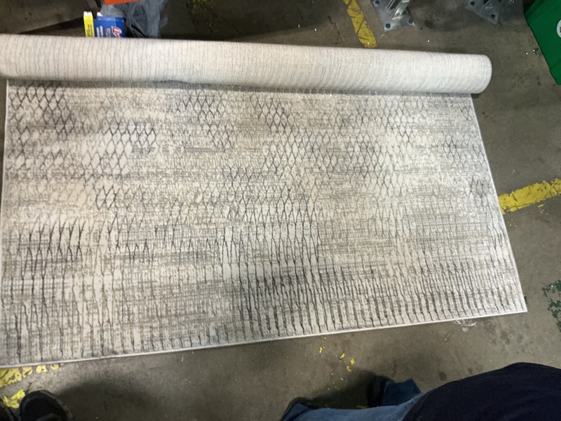 Condition photo showing Good Condition for (medium)surya alpine charcoal indoor abstract industrial area rug
