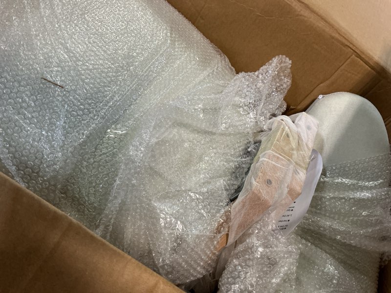 Condition photo showing Good Condition for Kitchen Dining Chairs Set of 2 Modern Soft Linen Farmhouse Dining Room Chair with Metal Legs, Beige/Original 2 18 Inch Beige/Original Linen