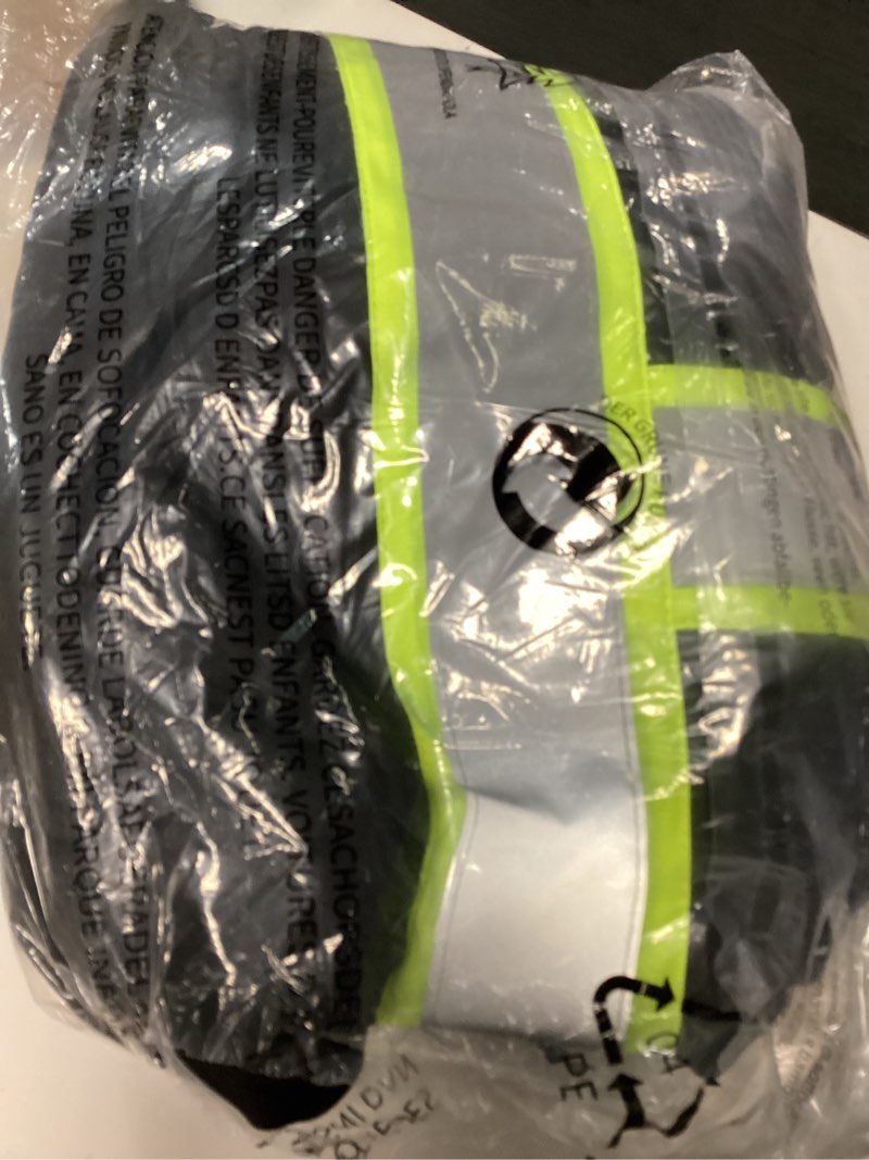 Condition photo showing New/Like New for high visibility hoodie for men,class3 hi vis hoodie pullover,reflective hooded hood,construction work safety sweatshirt with large front pocket for men/women black,4xl black01 4x-large