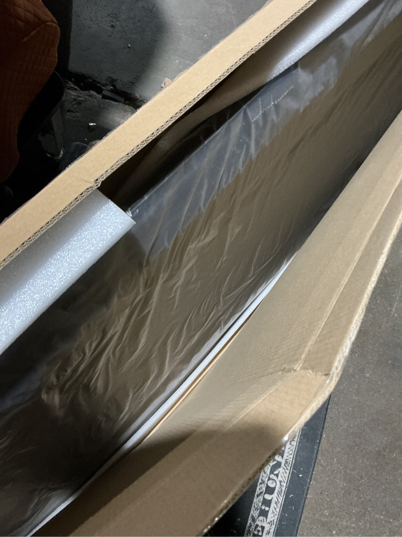 Condition photo showing Good Condition for art3d 12-pack drop ceiling tiles 2x4 ft, pvc decorative ceiling covering panels for basement kitchen bathroom, 24x48 inch, cover 96 sq. ft, smooth black smooth black 24x48 inch