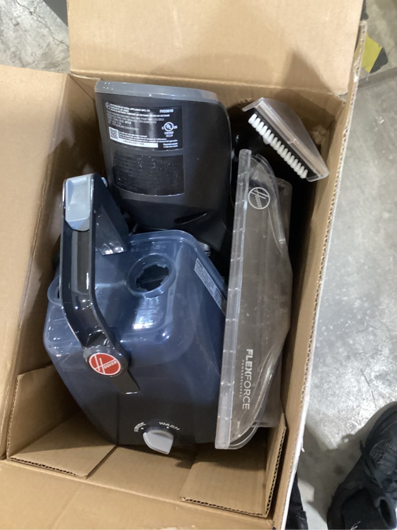 Condition photo showing As Is for hoover powerdash pet advanced compact carpet cleaner machine with above floor cleaning, lightweight carpet shampooer machine, pair with a hoover carpet cleaner solution for a bright, refreshed home powerdash advanced
