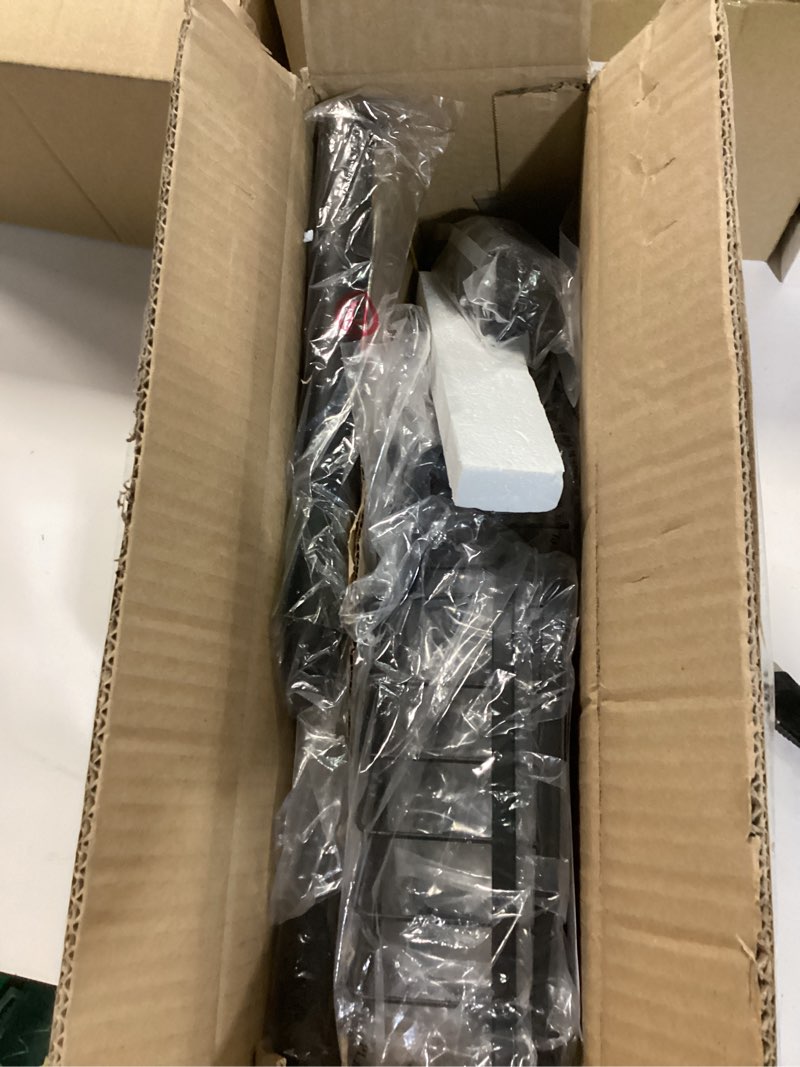 Condition photo showing Good Condition for Corner Shower Caddy Tension Pole: Adjustable Rustproof 4-Tier Inside Bathroom Organizer - 47-121 inch Quick Installation Bathtub Shelves for Shampoo Storage - Rod Floor Standing Bath Rack - Black