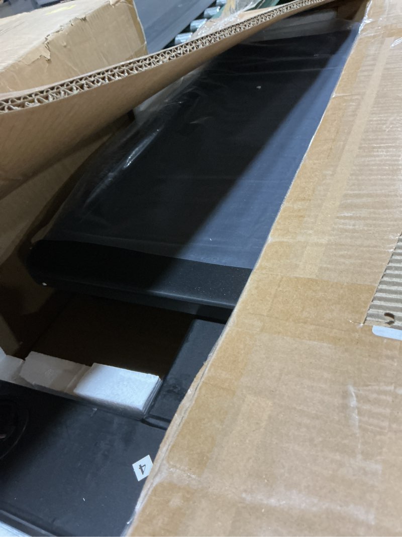 Condition photo showing Good Condition for puncia overbed table with wheels, pneumatic sit-stand, height adjustable bedside table, tilting split top laptop desk for hospital, home & office, white rectangular white