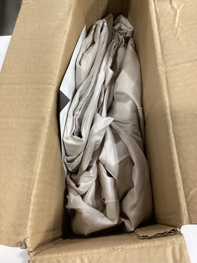 Condition photo showing As Is for (Incomplete)MUXHOMO 7 Pieces Queen Comforter Set, Soft Bed in a Bag Queen Size, All Season Bedding Set with Comforter, Flat Sheet, Fitted Sheet, Pillowcases & Shams, Beige Queen(88\"x 88\") 01 - Beige