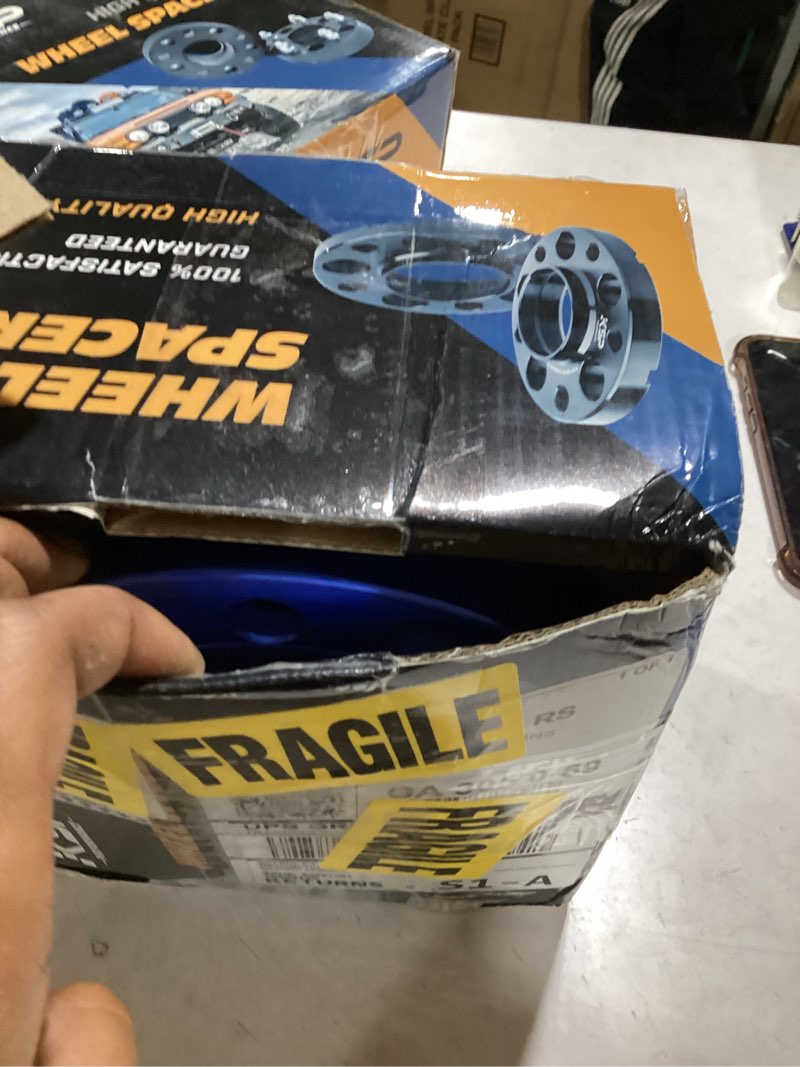 Condition photo showing New/Like New for 2 boxes -KSP 6x135 to 6x135 Wheel Spacers for F150, 1.5in 38mm Hubcentric 6 Lug Wheel Adapters for 2015-2025 F150 Expedition,Navigator with M14x1.5 Studs and 87.1mm Hub Bore, 4pcs Black Black 1.5\" 2015-2025 F150