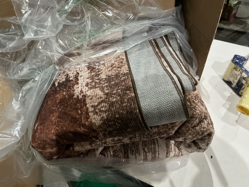 Condition photo showing Good Condition for similar ))))))rugs for living room - modern abstract washable rug, ultra soft non slip low pile large rugs, floor carpet for bedroom dining room office laundry nursery home(a-brown) brown