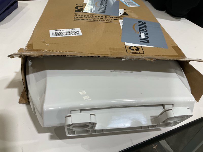 Condition photo showing As Is for Toilet Seat, Elongated Toilet Seat with Toddler Seat Built in, Potty Training Toilet Seat Elongated Fits Both Adult and Child, with Slow Close and Magnets- Elongated