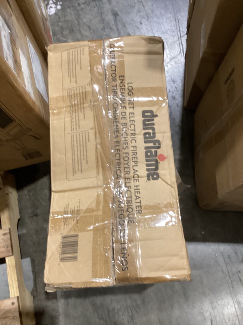 Condition photo showing As Is for duraflame® Electric Log Set 1,000 Sq Ft Infrared Heater, Faux Logs Insert with LED Flames for Existing Fireplaces, Crackling Sounds, Remote Control Included